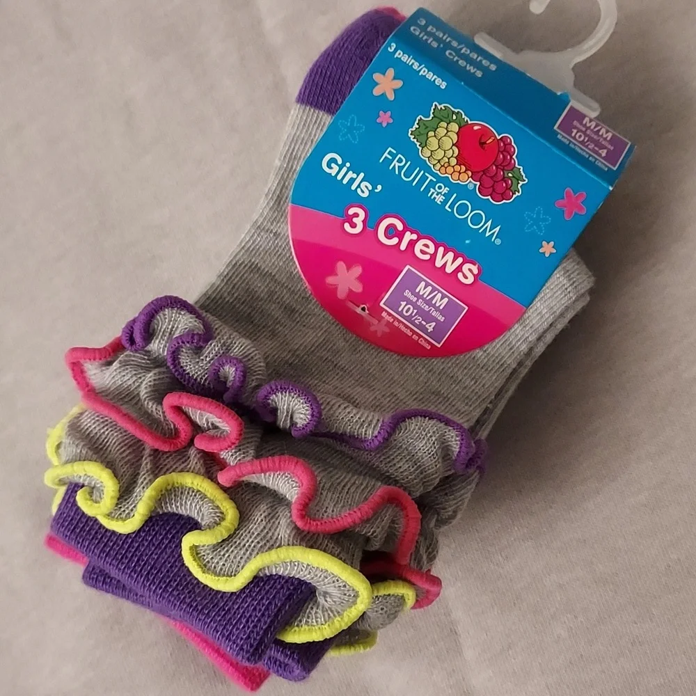Girls Crew Socks 12-bundle